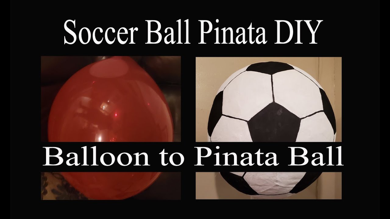 DIY Piñata Balón de Fútbol - Real Madrid #piñatas #piñatabalon  #piñatafutbol 