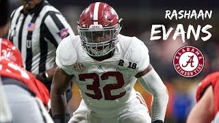 Rashaan Evans || &quot;Blade&quot; || Alabama Career Highlights || 2014 - 2018