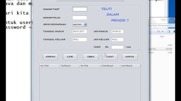 [DEMO] Aplikasi Parkir Kendaraan dengan Java Netbeans dan Mysql