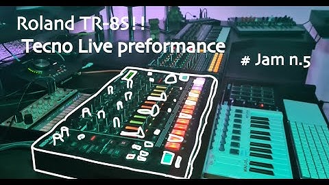 Roland TR-8S, Tecno Live Performance, with novation launch control XL