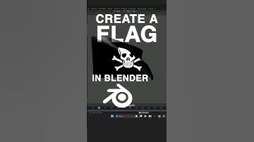 Blender Flag Animation Tutorial ✔️ #blender3d #quicktip