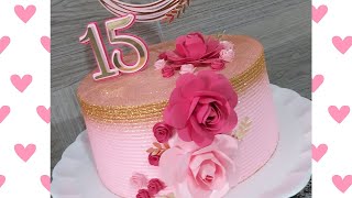 Confeitando Wave cake com gliter Lindo e delicado(Balon Cake)