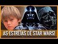 Como foram as estreias das trilogias de Star Wars?