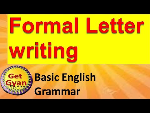 Formal Letter Writing in English - YouTube