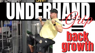 Be a Big Back with Underhand Lat Pulldowns