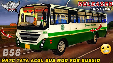 download HRTC TATA ACGL BS6 BUS MOD for bus simulator indonesia | BUSSID V3.7.1 #bussidmods #bussid