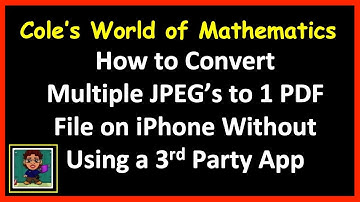 How to Convert Multiple JPEGs to One PDF File on iPhone Without a 3rd Party App