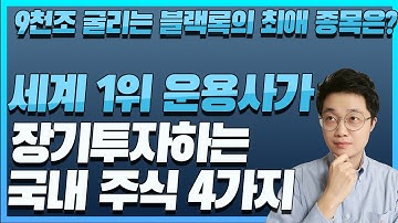 세계 최대 자산운용사가 장기투자하는 국내 주식 4가지 | 9천조 굴리는 블랙록의 최애 종목은? (feat 두산퓨얼셀)