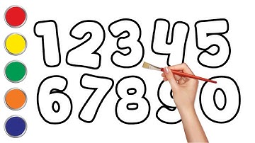 Learn Numbers l Follow the dots and write color numbers with a marker pen l 1-0 l Write Numbers