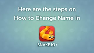 Snake.io+ Apple Arcade Tutorial - How To Change Name screenshot 4