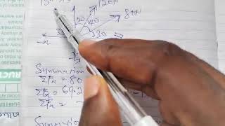 Two dimensional force solved problem 5