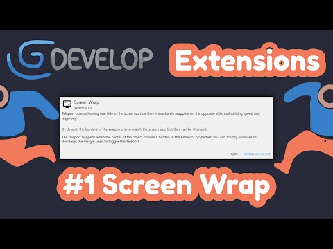 #1 Screen Wrap - #gdevelop extensions