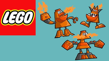 Let’s Build  The Fire Mini Mixels!| Bricks and Clay Play