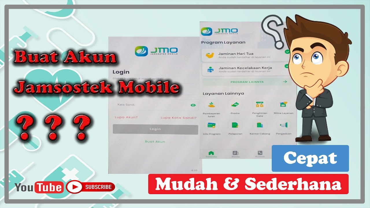 CARA MEMBUAT AKUN BPJS KETENAGAKERJAAN | Login Aplikasi Jamsostek