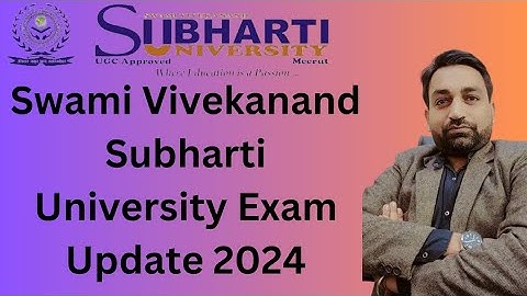 Swami Vivekanand Subharti University Exam Update | Admit Card Update | Assignment Update #distance