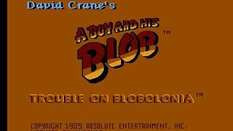 Nintendo NES Boy and His Blob, A   Trouble on Blobolonia USA