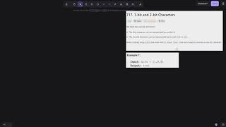 1-bit and 2-bit Characters| Leetcode 717| Easy | Build_Bro