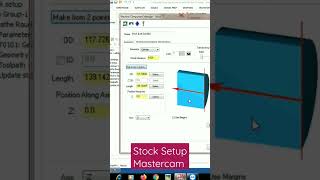 Mastercam Stock Setup|  Mastercam CNC Programming