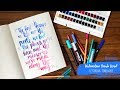 Watercolour Brush Script Lettering Timelapse + + + LET&#39;S GET INKIE