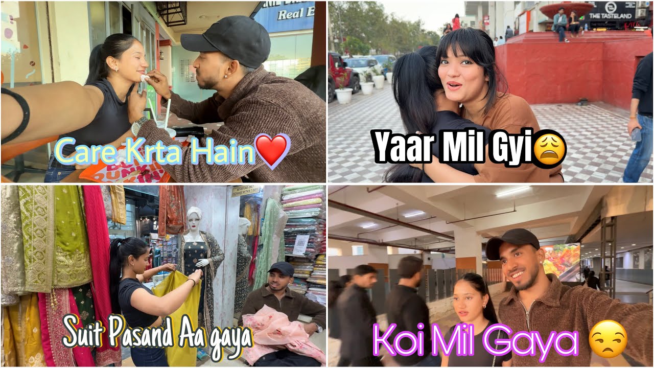 YASHU NE DILAYA SUIT APNI PASAND KA || YASHU OR ME NIKAL GAYE GHUMNE ❤️🥺 #vlog #viralvideo