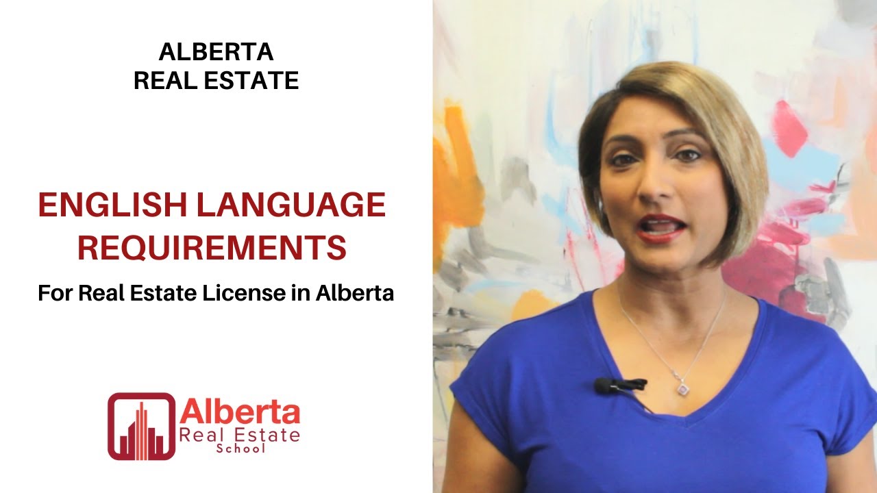 English Language Requirements for Real Estate License in Alberta YouTube