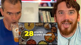 Famous Indian Food Dishes From 28 Indian States REACTION!!