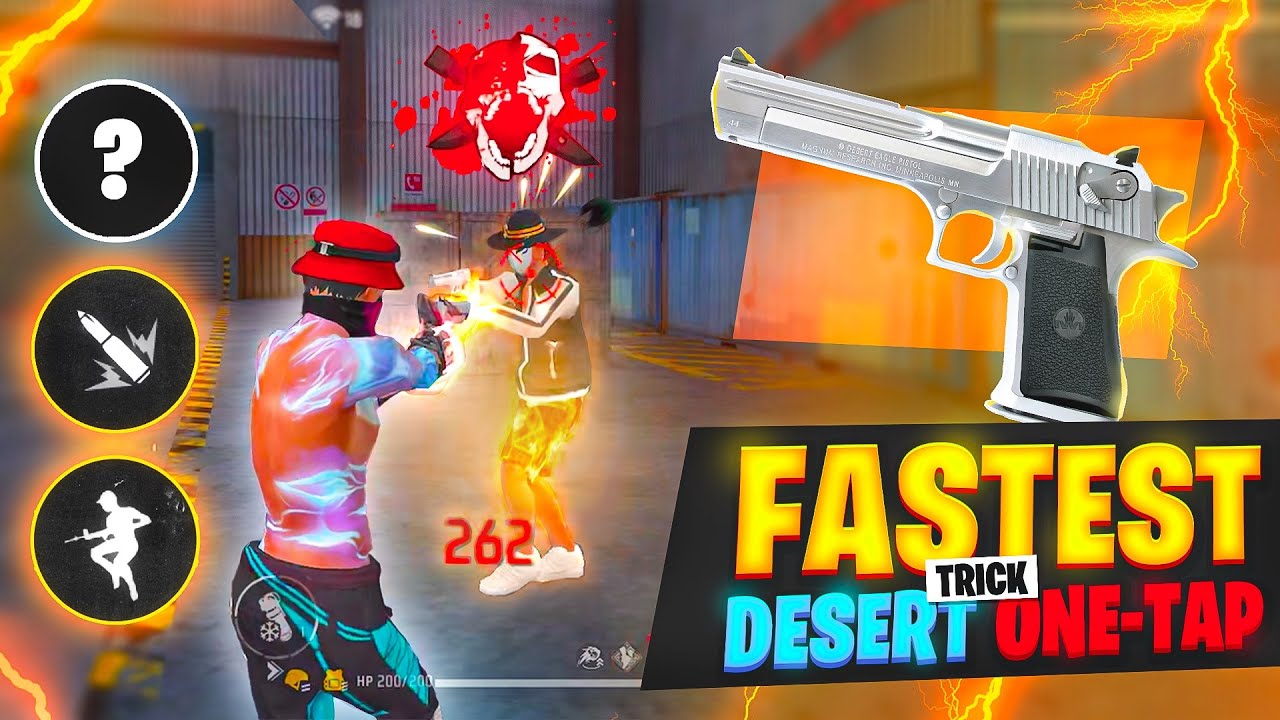 No Recoil 💀 Fastest [ Desert Eagle ] Headshot Trick ⚡🔥| HANDCAM | One ...