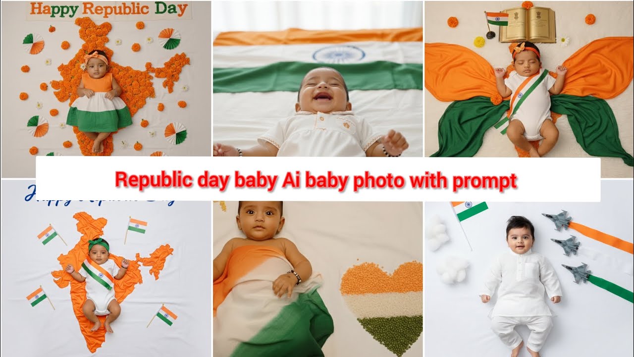 Republic day Gemini Ai baby photo with prompt| newborn baby ai prompt for republic day