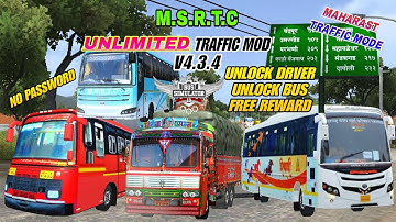UNLIMITED MONEY 💰 MSRTC TRAFFIC MODE V4.3.4 BUS SIMULATOR INDONESIA | UNLOCK ALL 🔓💰 APK+OBB download
