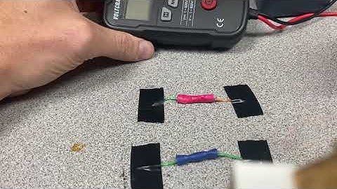 Testing crimp on wiring terminals