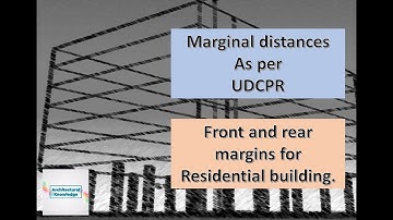 UDCPR - Marginal Distances - Front and rear setback for residential building