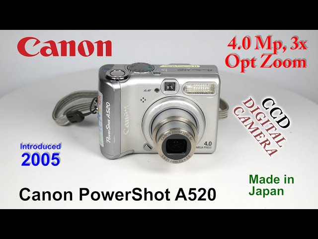 2005 Canon PowerShot A520 - CCD Digital Camera - YouTube
