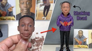 Khaby Lame Clay Sculpture With Shaking Head The Full Handmade Process Clay Artisan Jay 