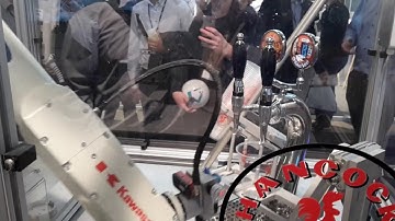 Robot serving beer