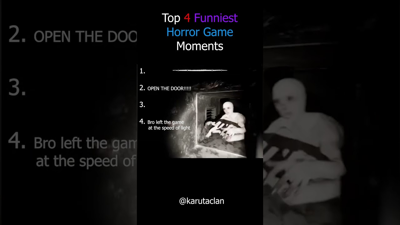 Top 4 Funniest Horror Game Moments! 😂🤣👻