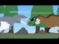 Carcharodontosaurus Vs. Acrocanthosaurus | Sticknodes Animation