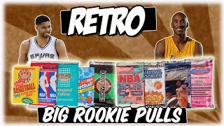 Random Retro Basketball Packs: BIG ROOKIE PULLS. 90's Packs: Hunting for Kobe and Jordan.