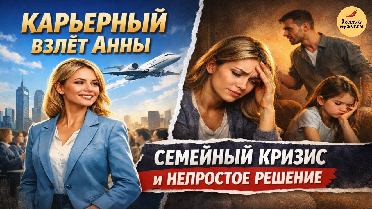 Карьерный взлёт Анны. Семейный кризис и непростое решение | Рассказ мужчины