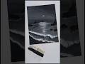 Relaxing Oil Pastel Art: Moonlight Scene Step-by-Step #art #painting
