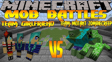 Minecraft Mob Battles: Team Girlfriend Vs. Team Mutant ZombieCreep - Mutant Creatures - OreSpawn Mod