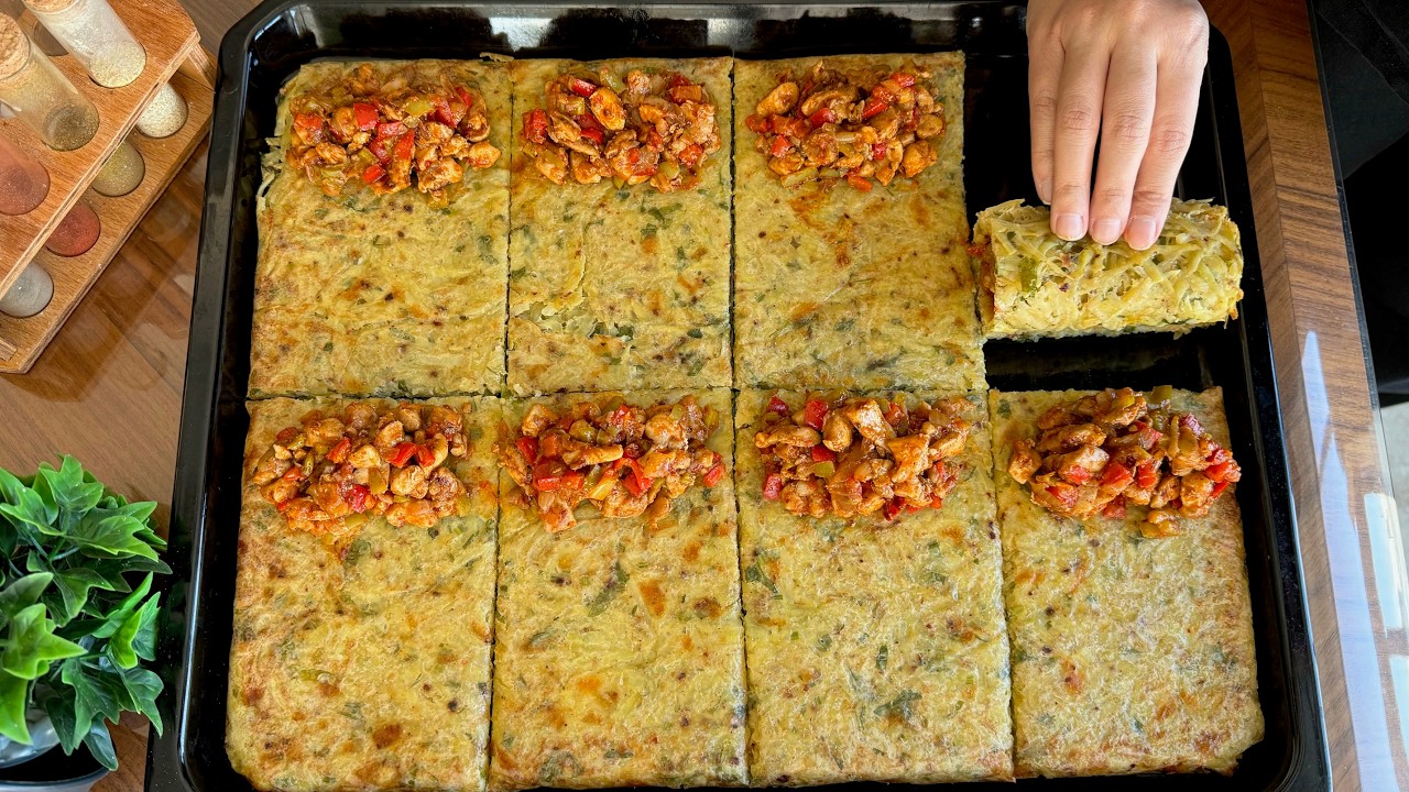 EVDE PATATES ve TAVUK VARSA İFTARA BU YEMEĞİ YAPIN ❗️Tavuklu Patates Rulo Tarifi😍 Çiçekintarifleri