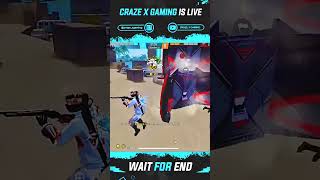 Bot player vs Three pro player 😁😄 Can I clutch? 🙀😞 #freefireshorts #ff #crazexgaming #ffshorts