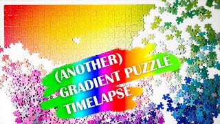 Gradient jigsaw puzzle timelapse - Clementoni Pure 1000 pieces