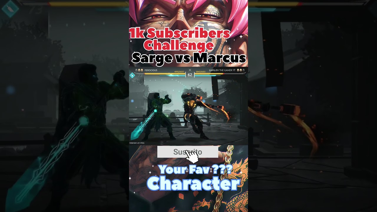 🔥 Sarge vs Marcus – Epic 1v1 Battle | Shadow Fight Arena Showdown ⚔️