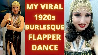 My Viral 1920s Flapper Charleston Burlesque Cane Dance Censored