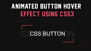 Animated CSS Button Hover Effect || Full Tutorial