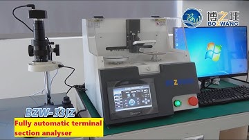 BZW-33JZ Automatic benchtop terminal crimping cross-section analyser