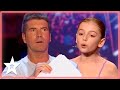 Her singing stopped simon cowell from pressing the red buzzer  kids got talent