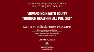 16th Annual James E. Clyburn Lecture. April 4, 2025