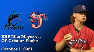 Top Prospect Showdown: Max Meyer vs. Cristian Pache Full Plate Appearance (AAA, 2021)